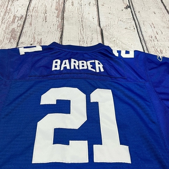 Boys Kids Tiki Barber New York Giants Reebok Stitched Jersey - Picture 3 of 5